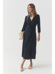 TATUUM Sukienka w kolorze granatowym rozmiar: S. Niebieskie sukienki damskie TATUUM, bez wzorów, bez ramiączek. Za 231.13 zł.