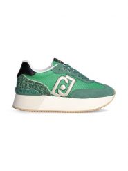Liu Jo Skórzane sneakersy w kolorze zielonym rozmiar: 38. Zielone obuwie sportowe damskie Liu Jo, z materiału, bez zapięcia. Za 364.56 zł.