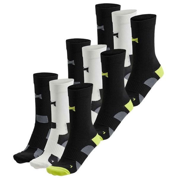 Skarpety kolarskie Xtreme Crew, 9 par, Multi Czarne. Czarne skarpetki damskie XTREME SOCKSWEAR, bez wzorów, z materiału. Za 199.42 zł.