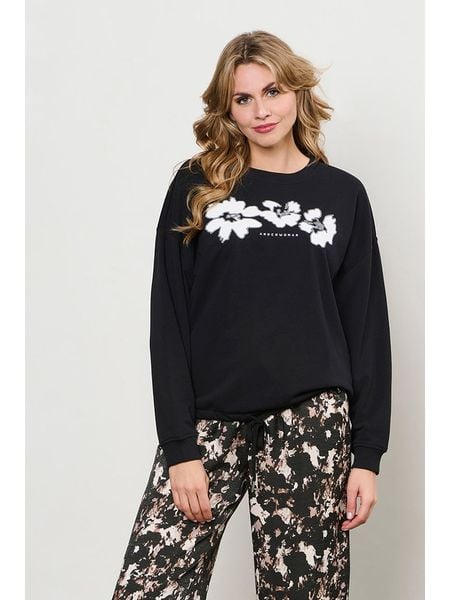 &Co Woman Bluza "Siena" w kolorze czarnym rozmiar: M. Czarne bluzy damskie &Co Woman, m, bez wzorów, bez kaptura. Za 149.95 zł.
