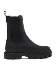 Gino Rossi Botki 4064 Czarny. Czarne botki damskie Gino Rossi, ze skóry, bez obcasa, na płaskiej podeszwie, bez zapięcia. Za 429.99 zł.