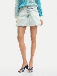 Desigual Spódnica jeansowa Fal Globo 26SWFD01 Niebieski Regular Fit. Niebieskie spódnice damskie Desigual, l, bez wzorów, z bawełny. Za 489.99 zł.