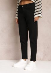 Czarne Jeansy Mom Fit High Waist Kasena. Czarne jeansy damskie Renee, bez wzorów, z jeansu. Za 89.99 zł.