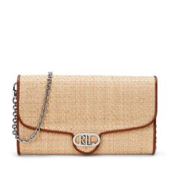 Torebka LAUREN RALPH LAUREN. Brązowe torebki wieczorowe damskie Lauren Ralph Lauren, bez wzorów, bez dodatków. Za 579.99 zł.