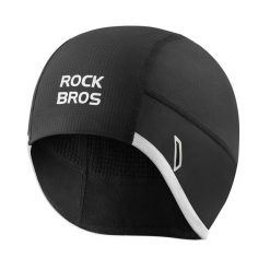 ROCKBROS Czapka Rowerowa Polarowa z Uszami. Czarne czapki damskie ROCKBROS, na zimę, bez wzorów, z materiału. Za 66.72 zł.