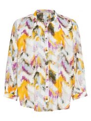 Camel Active Bluzka ze wzorem rozmiar: XXL. Brązowe bluzki damskie Camel Active, xxl, bez wzorów, z bawełny, bez kołnierzyka, bez ramiączek. Za 173.99 zł.