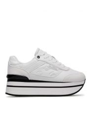 Guess Sneakersy Hansin FL5HNS PEL12 Biały. Białe obuwie sportowe damskie Guess, ze skóry, bez zapięcia. Za 309.99 zł.