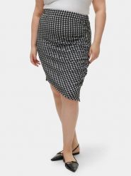 Vero Moda Curve Spódnica ołówkowa Bena 10301999 Czarny Regular Fit. Czarne spódnice damskie Vero Moda Curve, bez wzorów, z syntetyku. Za 89.99 zł.