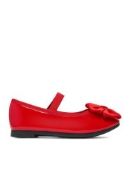 DeeZee Baleriny CEO-CM220831-31DZ(III) Czerwony. Czerwone baleriny dziewczęce DeeZee, bez wzorów, ze skóry, bez obcasa, bez zapięcia. Za 59.99 zł.