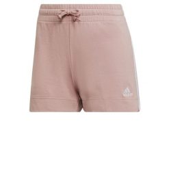 Szorty damskie adidas Essentials Slim 3-Stripes. Białe spodenki sportowe damskie Adidas, s, bez wzorów, z bawełny, na fitness i siłownię. Za 105.99 zł.
