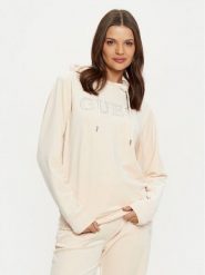 Guess Bluza V4RQ25 KBXI2 Écru Regular Fit. Bluzy damskie Guess, s, z aplikacjami, z syntetyku, bez kaptura. Za 209.99 zł.