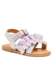 Nelli Blu Sandały CM211012-6 Fioletowy. Fioletowe sandały dziewczęce Nelli Blu, z materiału, bez obcasa, bez zapięcia. Za 55.99 zł.