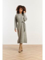 Smashed Lemon Sukienka dzianinowa w kolorze szarym rozmiar: XXL. Szare sukienki damskie Smashed Lemon, bez wzorów, z dzianiny, bez ramiączek. Za 143.99 zł.