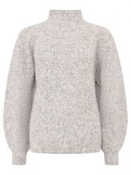 Zwillingsherz Sweter w kolorze szarym rozmiar: M. Szare swetry klasyczne damskie Zwillingsherz, m, prążkowane, bez kołnierzyka. Za 210.32 zł.