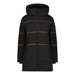 Płaszcz damski turystyczne CMP 33K0406. Czarne płaszcze damskie CMP, l, bez wzorów, bez kaptura. W wyprzedaży za 909.99 zł.