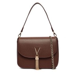 Torebka Valentino. Brązowe torebki klasyczne damskie Valentino, bez dodatków. Za 459.99 zł.