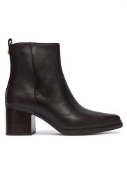 MICHAEL Michael Kors Botki Lex 40F5LXME5L Brązowy ciemny. Brązowe botki damskie MICHAEL Michael Kors, ze skóry, bez obcasa, na słupku, bez zapięcia. Za 789.99 zł.