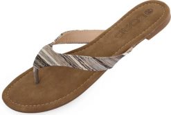 Damskie klapki Loap Herba brązowe. Brązowe klapki damskie Scarpa, bez wzorów, bez obcasa, bez zapięcia. Za 144.99 zł.