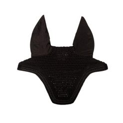 Czapka przeciw owadom dla konia z aksamitu mini perły Kentucky Horsewear Welling. Czarne czapki damskie KENTUCKY HORSEWEAR, bez wzorów. Za 403.50 zł.