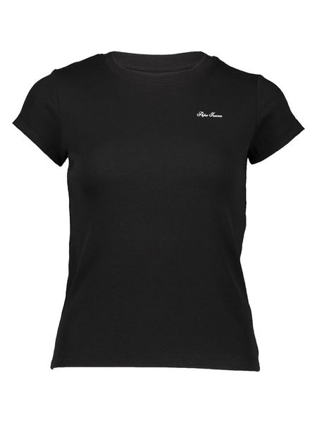 Pepe Jeans Koszulka w kolorze czarnym rozmiar: XS. Czarne koszulki damskie Pepe Jeans, xs, bez wzorów, z jeansu, bez kołnierzyka, bez ramiączek. Za 61.31 zł.