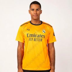 Koszulka kibica Real Madryt 24-25 Premium Second Number, replika. Brązowe bluzki damskie REAL MADRID, xl, bez wzorów, bez kołnierzyka, bez ramiączek. W wyprzedaży za 205.73 zł.