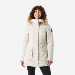 Second Life - Parka turystyczna damska zimowa Quechua NH900... - Stan Doskonały. Brązowe parki damskie QUECHUA, na jesień, m, z materiału, z kapturem. Za 211.99 zł.