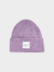 4F Czapka zimowa damska - różowa M. Czerwone czapki damskie 4F, na zimę, bez wzorów, z materiału. Za 69.99 zł.