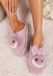 Różowe Kapcie Orike. Czerwone kapcie damskie Born2be, z weluru. Za 29.99 zł.