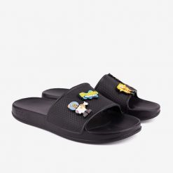 Klapki damskie Coqui, czarne, rozmiar 39. Czarne klapki damskie Coqui, bez wzorów, bez obcasa, na płaskiej podeszwie, bez zapięcia. Za 115.99 zł.