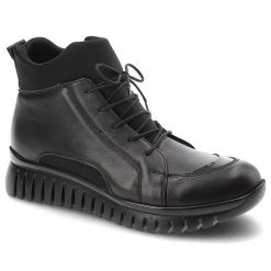 Czarne Sneakersy Damskie Artiker Wygodne Półbuty. Czarne obuwie sportowe damskie Artiker, ze skóry, bez zapięcia, trekkingowe. Za 299.00 zł.