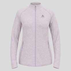 Bluza rozpinana damska ODLO Mid layer full zip TENCIA. Czerwone bluzy damskie ODLO, l, bez wzorów, z materiału, bez kaptura. Za 449.99 zł.