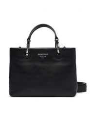 Emporio Armani Torebka EW000361 Czarny. Czarne torebki klasyczne damskie Emporio Armani, ze skóry, bez dodatków. Za 2,239.00 zł.
