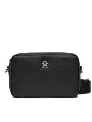 Tommy Hilfiger Torebka Th Essential Sc Camera Bag AW0AW15724 Czarny. Czarne listonoszki damskie Tommy Hilfiger, bez wzorów, ze skóry, bez dodatków. Za 469.99 zł.