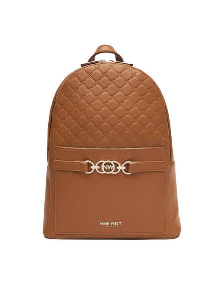 Nine West Plecak CEO-LUNA-I-B24445 Brązowy. Brązowe plecaki Nine West, bez wzorów, z materiału. Za 249.99 zł.