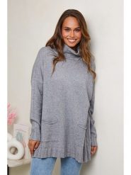 Soft Cashmere Golf w kolorze szarym rozmiar: 34/36. Szare golfy damskie Soft Cashmere, bez wzorów, bez ramiączek. Za 152.99 zł.