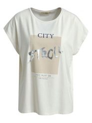 Smith & Soul Koszulka w kolorze kremowym rozmiar: L. Białe bluzki damskie Smith & Soul, l, bez wzorów, bez kołnierzyka, bez ramiączek. Za 78.99 zł.