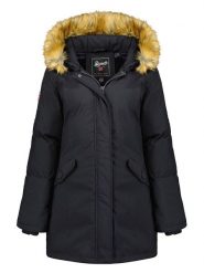 Geographical Norway Parka "Dinasty" w kolorze czarnym rozmiar: XXL. Czarne parki damskie Geographical Norway, xxl, bez kaptura. Za 175.67 zł.