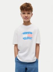 Tommy Hilfiger T-Shirt Graffiti KB0KB10546 Biały Regular Fit. Białe t-shirty i koszulki chłopięce Tommy Hilfiger, bez wzorów, z bawełny, bez kołnierzyka, bez ramiączek. Za 129.99 zł.