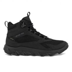 Buty do chodzenia damskie Ecco Mx Mid Gtx. Czarne obuwie trekkingowe damskie ECCO, z gore-texu, za kostkę, bez zapięcia. Za 790.50 zł.