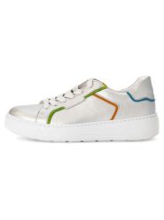 Gabor Skórzane sneakersy w kolorze srebrnym ze wzorem rozmiar: 38,5. Szare obuwie sportowe damskie Gabor, bez zapięcia. Za 149.66 zł.