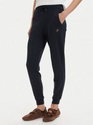 Beverly Hills Polo Club Spodnie dresowe P-SS26W-TF546550 Granatowy Regular Fit. Niebieskie spodnie dresowe damskie Beverly Hills Polo Club, bez wzorów, z bawełny. Za 239.99 zł.