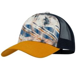 Czapka z daszkiem Unisex Buff Trucker Cap. Żółte czapki z daszkiem damskie Buff, na lato, bez wzorów, z materiału. Za 83.00 zł.