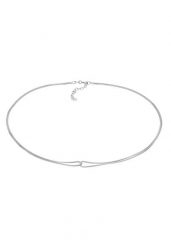 Elli Damski Choker Wenecki Infinity Przeplatany w srebrze 925 Sterling Silver Naszyjniki 1 ct. Szare naszyjniki damskie Elli, srebrne. Za 322.14 zł.
