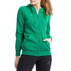 Damska bluza z kapturem zapinana na zamek Erima Basic. Zielone bluzy damskie Erima, xs, bez wzorów, z bawełny, z kapturem. Za 328.99 zł.