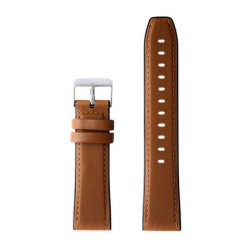 Pasek do zegarka Watchmark Brązowy skórzany 22 mm. Brązowe zegarki damskie WATCHMARK. Za 40.00 zł.
