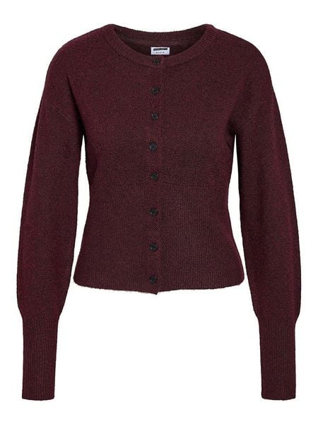 Noisy may Kardigan w kolorze bordowym rozmiar: S. Różowe kardigany damskie Noisy may, s, bez wzorów, ze splotem. Za 100.75 zł.