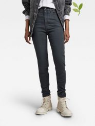 G-Star Dżinsy - Skinny fit - w kolorze antracytowym rozmiar: W26/L30. Czarne jeansy damskie G-Star, z podwyższonym stanem. Za 197.63 zł.