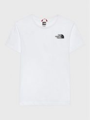 The North Face T-Shirt Simple Dome NF0A82EA Biały Regular Fit. Białe t-shirty i koszulki chłopięce The North Face, bez wzorów, z bawełny, bez kołnierzyka, bez ramiączek. Za 109.99 zł.