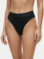 Guess Figi brazylijskie O6GE04 KE831 Czarny. Czarne figi Guess, z aplikacjami. Za 89.99 zł.