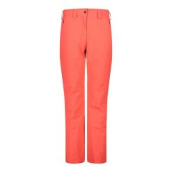 Spodnie narciarskie dla kobiet CMP. Czerwone spodnie sportowe damskie CMP, na zimę, s, bez wzorów, narciarskie. Za 419.99 zł.